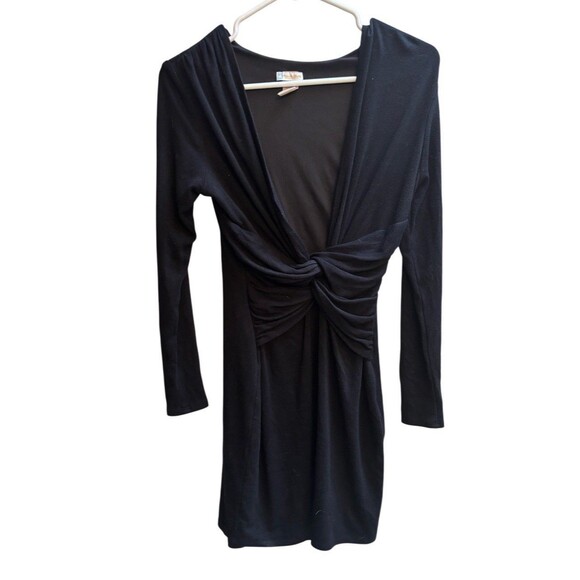 Rubber Ducky Black Deep Plunge Dress S - Picture 2 of 5